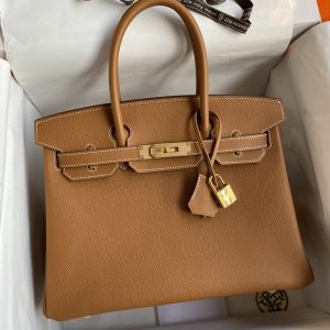 Herm¨¨s Birkin 30 Gold Epsom Palladium Hardware