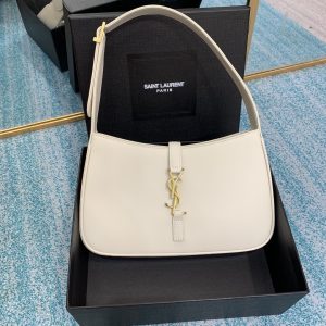 YSL LE 5 ¨¤ 7 IN SMOOTH LEATHER BLANC VINTAGE 23 X 16 X 6.5 CM