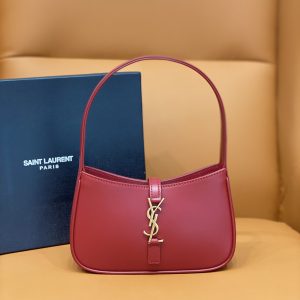 YSL MINI LE 5 ¨¤ 7 IN SMOOTH LEATHER Red 19 X 11.5 X 4.5 CM