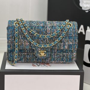 Alternative view of CHANEL CLASSIC 11.12 HANDBAG Tweed  Gold-Tone Metal 6 ¡Á 9.9 ¡Á 2.5 in #5