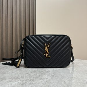 Alternative view of YSL LOU camera bag in quilted leather 23x16x6cm #5