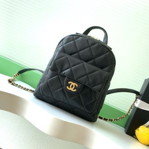 Alternative view of CHANEL 25K BLACK BACKPACK AS5793 (22.5*22*8.5cm)